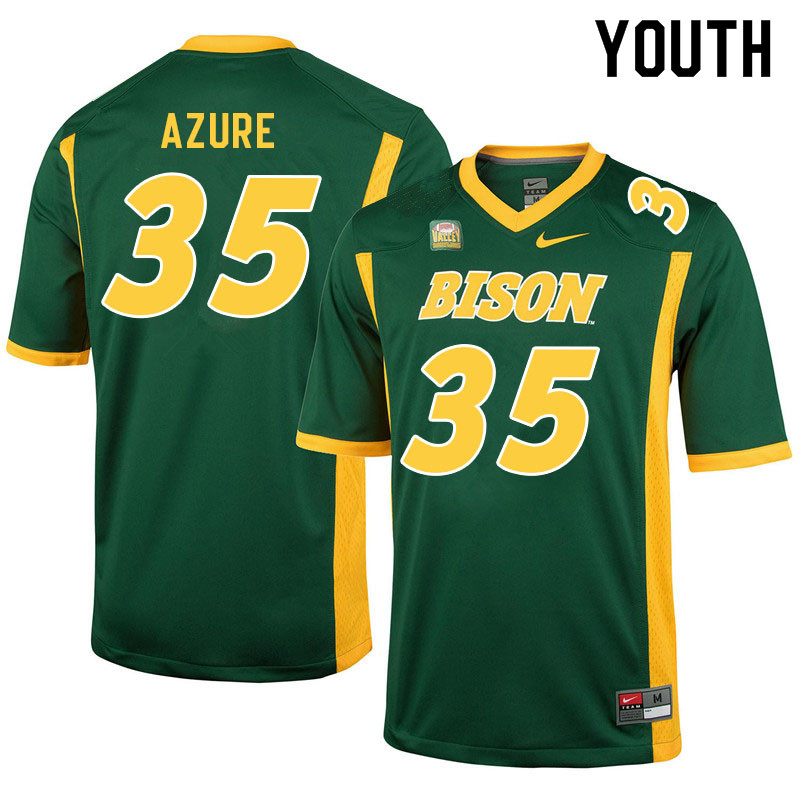 Youth #35 Kelby Azure North Dakota State Bison College Football Jerseys Sale-Green - Click Image to Close